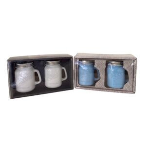 Mason Jar salt and Pepper Shakers 2 new Sets
